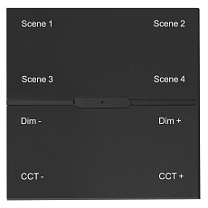 Беспроводная смарт панель-выключатель ДУ iLedex Technical Vision SP 48V-4-BK