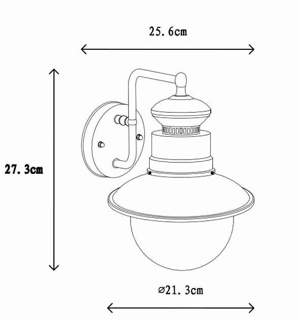 Уличный настенный светильник Lucide Figo 11811/01/30 Фото № 2