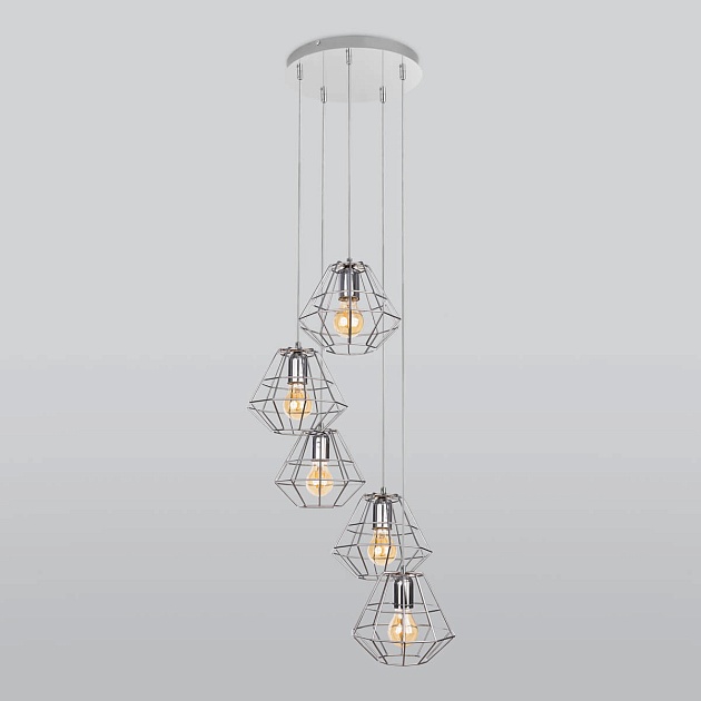 Подвесной светильник TK Lighting 4289 Diamond Silver Фото № 