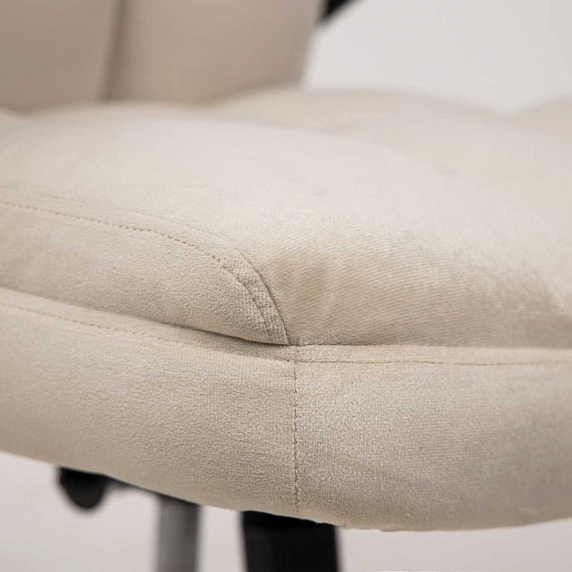 Кресло руководителя AksHome Caesar светло-бежевый, велюр 86354 Фото № 6
