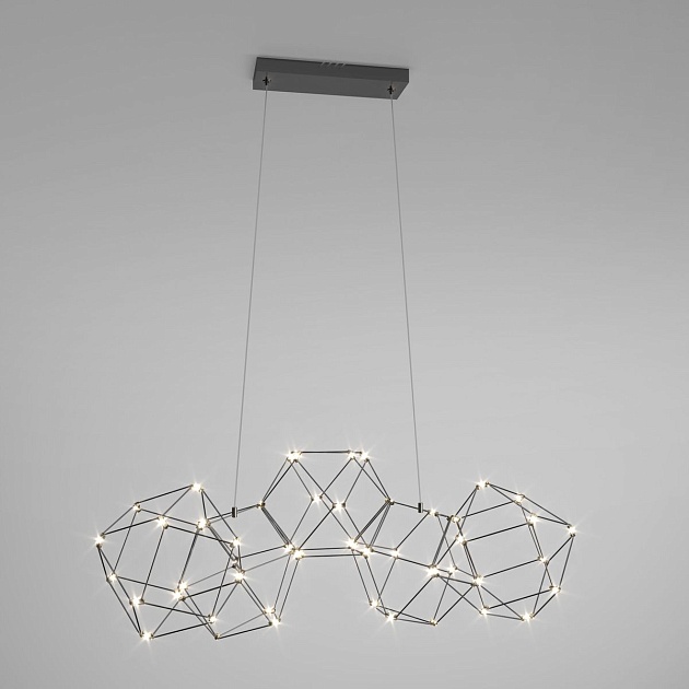 Подвесной светодиодный светильник Eurosvet Uma 90168/5 черный жемчуг Фото № 