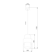 Подвесной светильник TK Lighting 849 Calisto 1