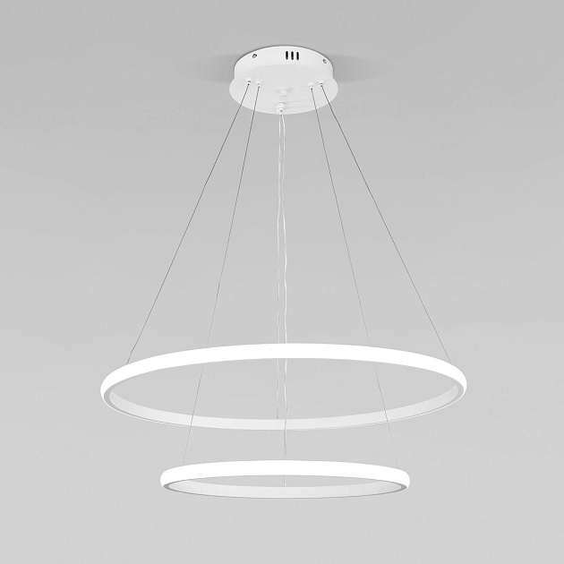 Подвесной светодиодный светильник Eurosvet Collars 90264/2 белый Фото № 