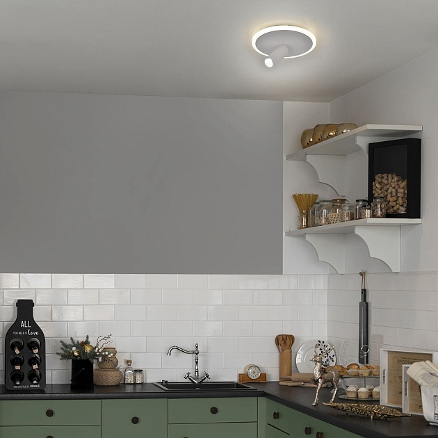 Потолочный светодиодный светильник Escada 20046SMA/01LED WH изображение 5 Потолочный светодиодный светильник Escada 20046SMA/01LED WH Фото № 5