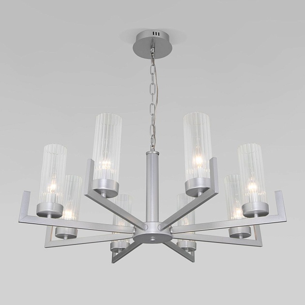 Подвесная люстра Eurosvet Arganie 60133/8 серебро Фото № 6