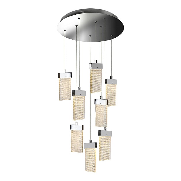 Подвесная светодиодная люстра iLedex Pixel C4430-8R CR Фото № 4