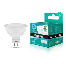 Лампа светодиодная Camelion GU5.3 3W 4500K LED3-JCDR/845/GU5.3 11368