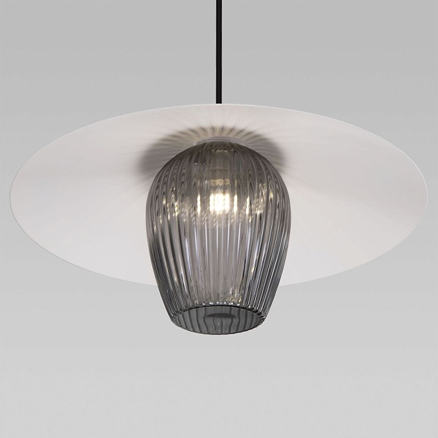 Подвесной светильник Eurosvet Kamari 50259/1 белый/дымчатый Фото № 3