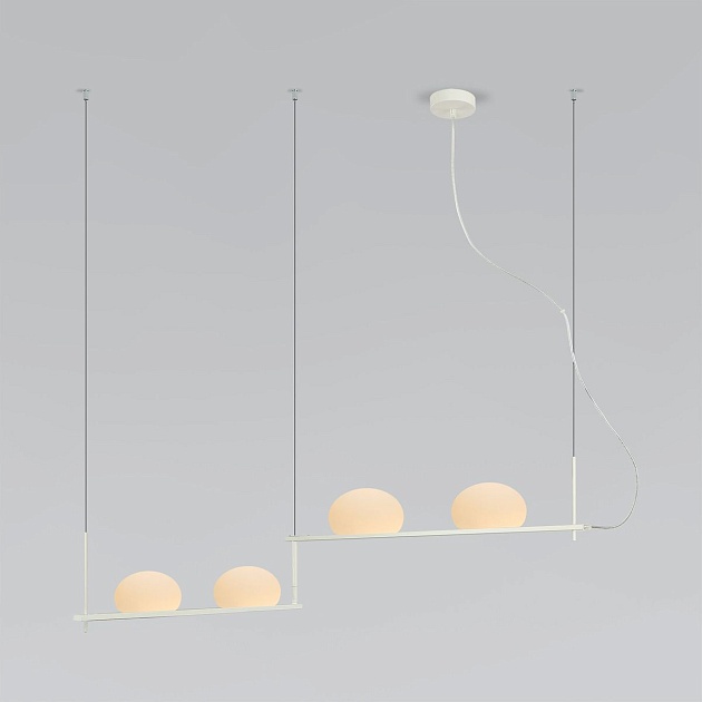 Подвесной светильник Eurosvet Stair 70145/4 белый изображение Подвесной светильник Eurosvet Stair 70145/4 белый Фото №