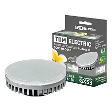 Лампа светодиодная TDM Electric GX53 7W 3000K матовая SQ0340-0053