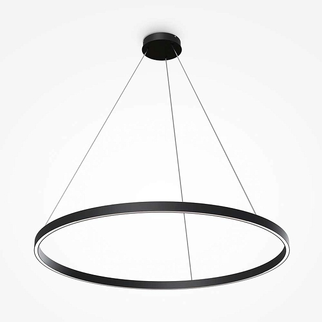 Подвесной светодиодный светильник Maytoni Rim MOD058PL-L54BK изображение 3 Подвесной светодиодный светильник Maytoni Rim MOD058PL-L54BK Фото № 3