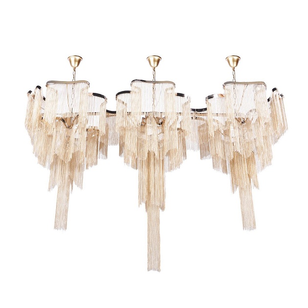 Подвесная люстра Loft IT Stream 10208/1400R Gold изображение 3 Подвесная люстра Loft IT Stream 10208/1400R Gold Фото № 3