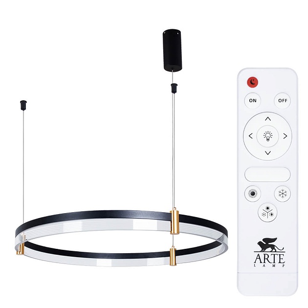 Подвесной светодиодный светильник Arte Lamp Mercury A2184SP-1BK Фото № 