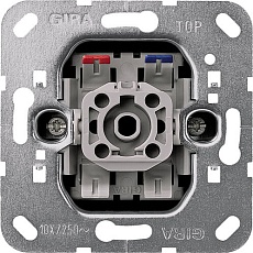 Выключатель клавишно-кнопочный Gira System 55 с N-клеммой 10A 250V 015000