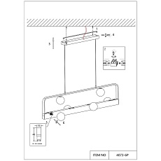 Подвесная люстра Favourite Fitirum 4073-6P 2