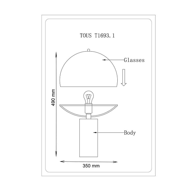 Настольная лампа Lucia Tucci Tous T1693.1 изображение 2 Настольная лампа Lucia Tucci Tous T1693.1 Фото № 2