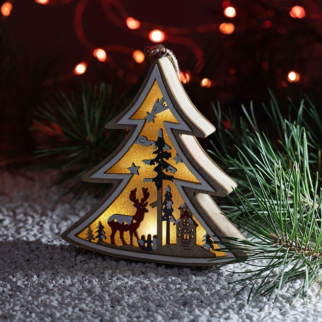 Светодиодная новогодняя фигура ЭРА Ёлочка ENGDS-17 Б0056010 изображение Светодиодная новогодняя фигура ЭРА Ёлочка ENGDS-17 Б0056010 Фото №