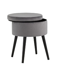 Пуф Stool Group Клайс велюр серый vd-clays-b27 1