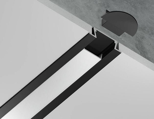 Встраиваемый профиль с рассеивателем Ambrella Illumination GP1001BK Фото № 4