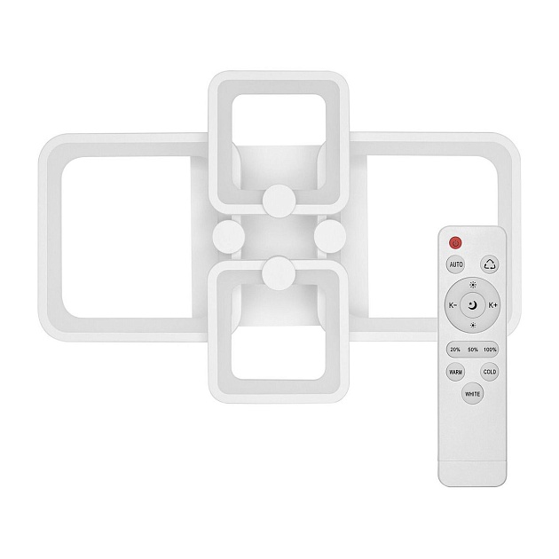 Потолочная светодиодная люстра Ritter Quadro 52016 0 изображение Потолочная светодиодная люстра Ritter Quadro 52016 0 Фото №