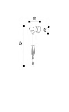 Ландшафтный светодиодный светильник Lucide Spike 27882/05/30 2