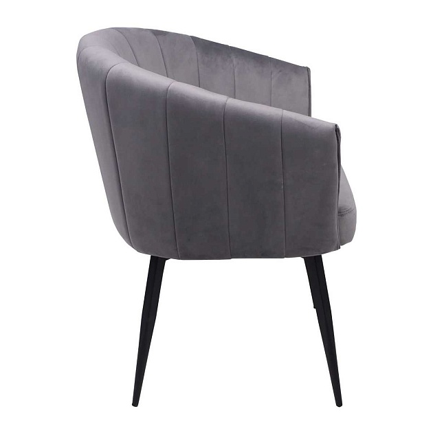 Поворотное кресло AksHome Melon серый, велюр 79675 Фото № 8