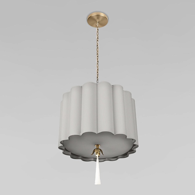 Подвесная люстра Loft IT Mellow 10306P Grey linen Фото № 