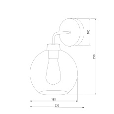 Бра TK Lighting 4019 Bari Graphite 1