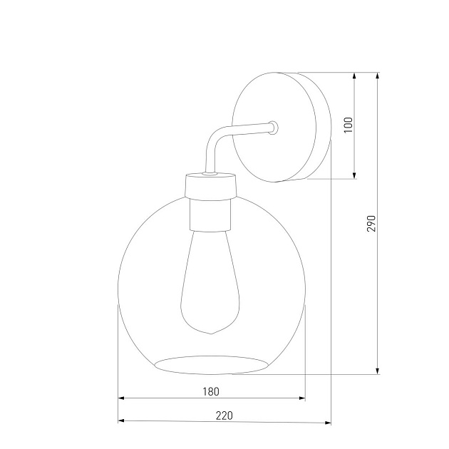 Бра TK Lighting 4019 Bari Graphite Фото № 2