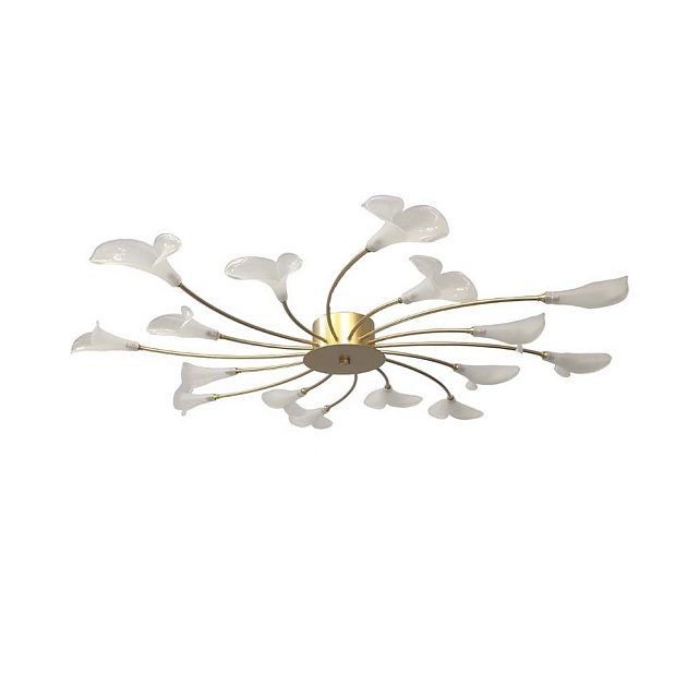 Потолочная люстра ЭкономСвет 11120/16GD WT изображение Потолочная люстра ЭкономСвет 11120/16GD WT Фото №