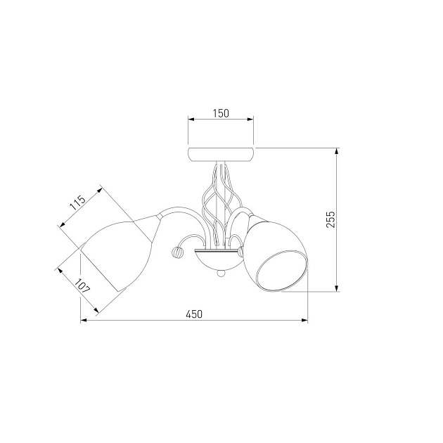 Подвесная люстра Eurosvet 30026/3 античная бронза Фото № 2