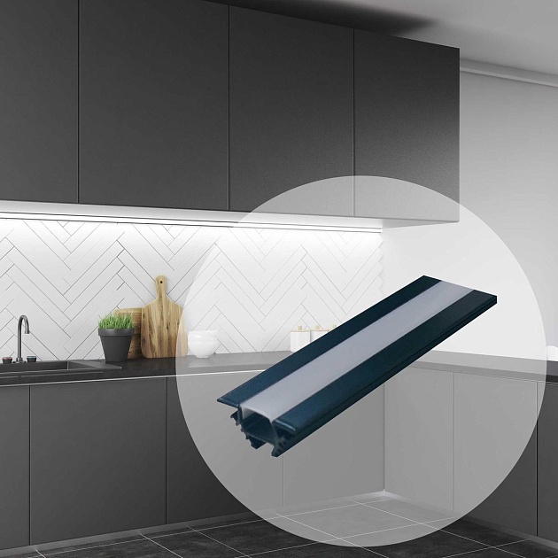 Профиль угловой с рассеивателем Apeyron 08-07-ЧБ Фото № 17