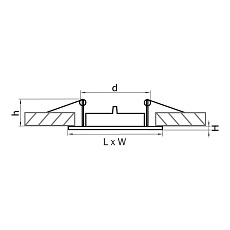 Встраиваемый светильник Lightstar Lega16 011944 2