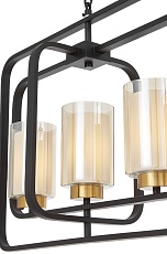Подвесная люстра Lumina Deco Indivia LDP 1238-5 BK+MD 3
