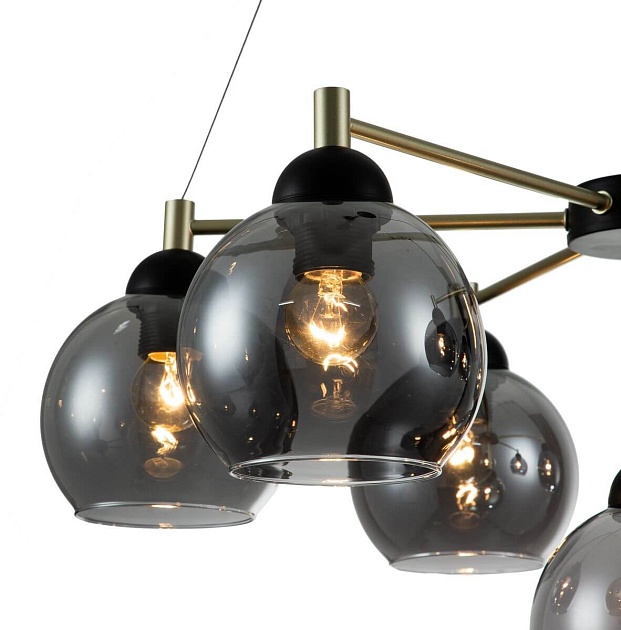 Подвесная люстра Indigo Grappoli 11029/7P Black V000216 изображение 3 Подвесная люстра Indigo Grappoli 11029/7P Black V000216 Фото № 3