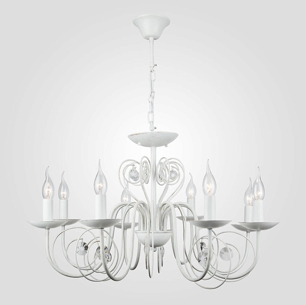 Подвесная люстра Eurosvet 60018/8 белый с золотом Фото № 