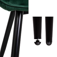 Кухонный стул AksHome Nika темно-зеленый, велюр 72322 3