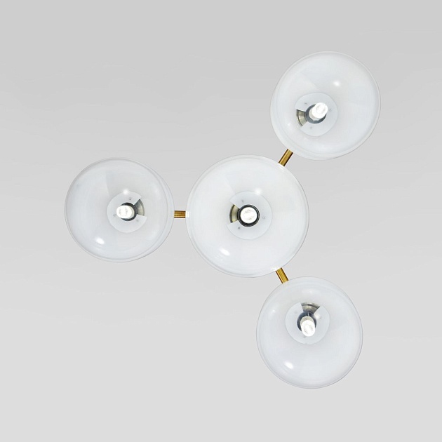 Потолочная люстра Eurosvet Loona 60161/4 латунь изображение 4 Потолочная люстра Eurosvet Loona 60161/4 латунь Фото № 4