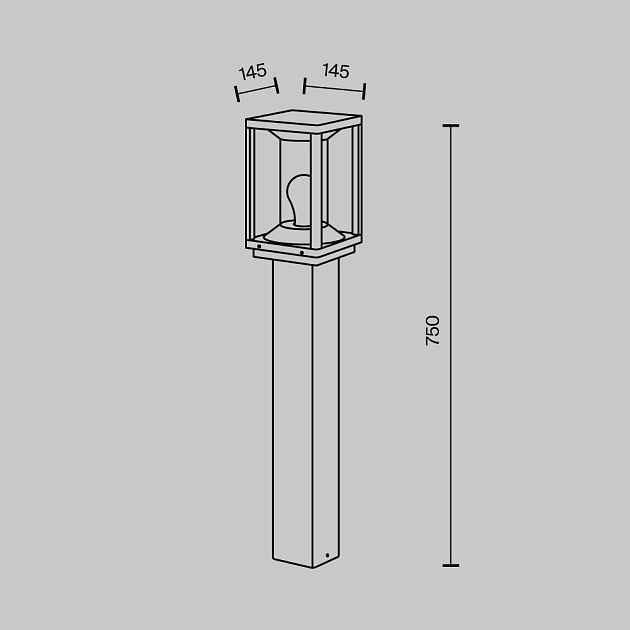 Уличный светильник Maytoni Cell O452FL-01GF2 Фото № 2