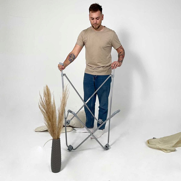 Складной стул AksHome Maggy белый, искусственный мех 86919 изображение 3 Складной стул AksHome Maggy белый, искусственный мех 86919 Фото № 3