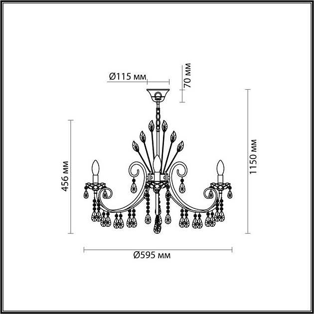 Подвесная люстра Odeon Light Hall Versia 4977/6 Фото № 6