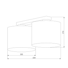 Потолочный светильник TK Lighting 6583 Juta 2