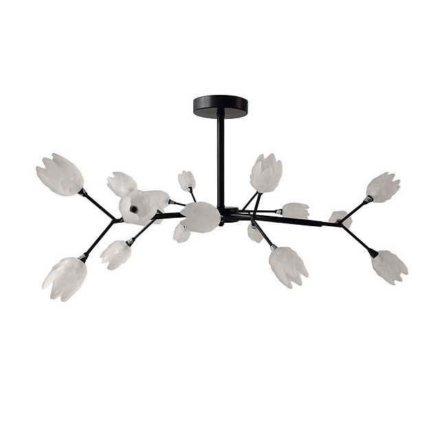 Потолочная люстра ЭкономСвет 11115/18BK WT Фото № 