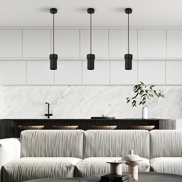 Подвесной светильник Eurosvet Pebble 50264/1 черный изображение 3 Подвесной светильник Eurosvet Pebble 50264/1 черный Фото № 3