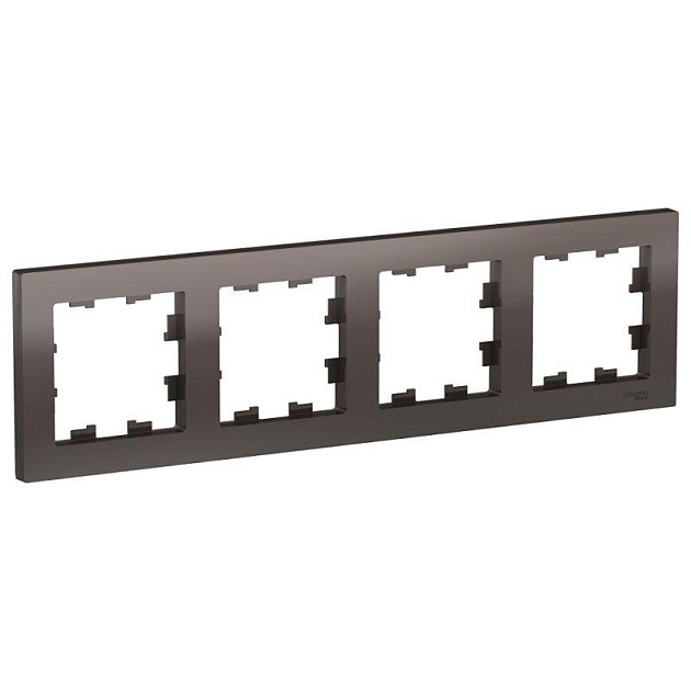 Рамка 4-постовая Schneider Electric AtlasDesign мокко ATN000604 изображение Рамка 4-постовая Schneider Electric AtlasDesign мокко ATN000604 Фото №