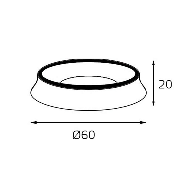 Кольцо декоративное Italline M03-046 ring black Фото № 2