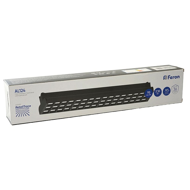 Трековый светодиодный светильник Feron RetailTrace AL124 48930 изображение 3 Трековый светодиодный светильник Feron RetailTrace AL124 48930 Фото № 3