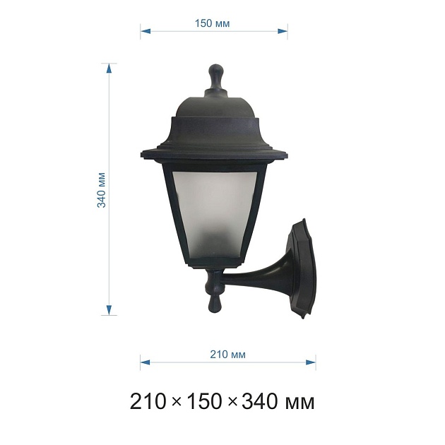 Уличный настенный светильник Apeyron Леда 11-11черматст Фото № 2