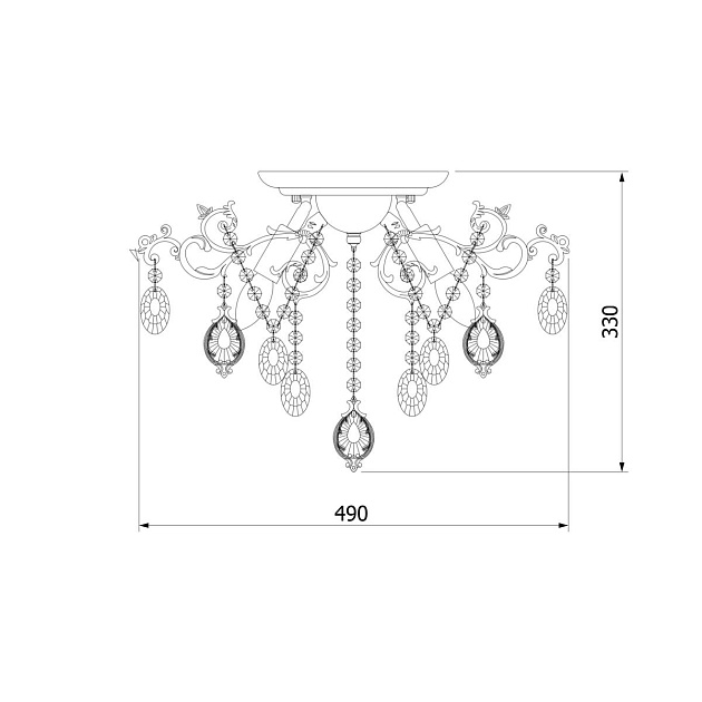 Потолочная люстра Bogates 276/5 Strotskis Фото № 2