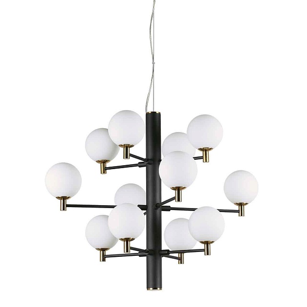 Подвесная люстра Ideal Lux Copernico SP12 Nero 197319 Фото № 